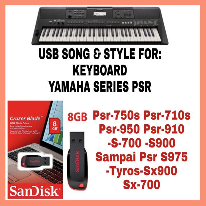 USH Song Style KEYBOARD YAMAHA PSR YAMAHA SERIES