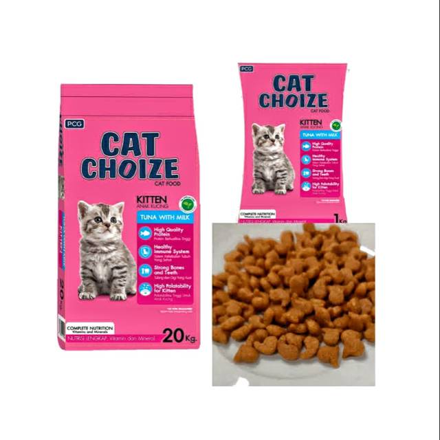 Jual Makanan Anak Kucing Kitten Cat Choize TUNA Catfood 1 kg HALAL Bebas BABI Shopee Indonesia