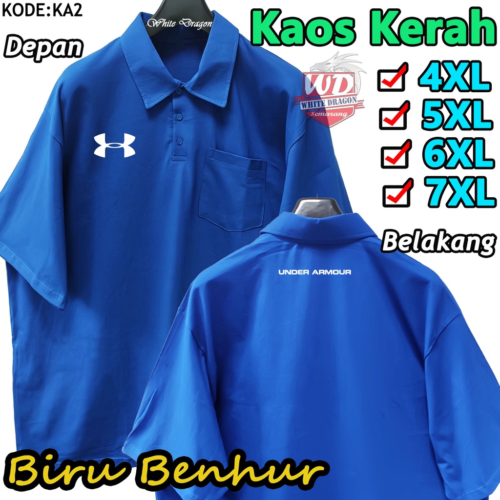 Kaos POLO Big Size 4XL 5XL 6XL 7XL KAOS KERAH Bigsize JUMBO KODE KA2