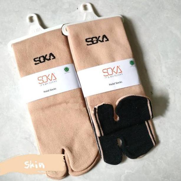 Soka Kaos Kaki Jempol Warna Skin Nature