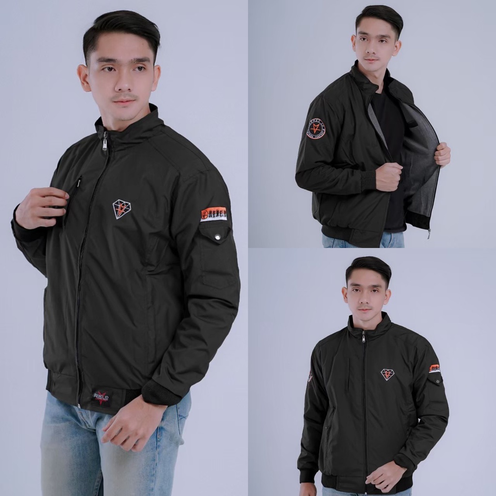 JD - JAKET BOMBER PRIA CASUAL DIAMOND / JAKET BOMBER PRIA ANTI AIR PREMIUM ORIGINAL REBEL ID