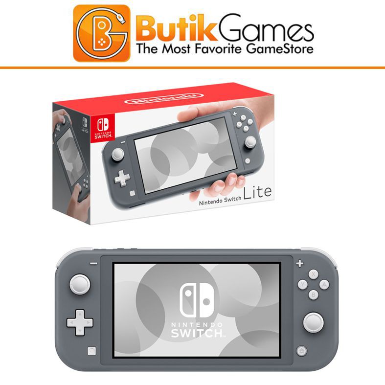 Nintendo Switch Lite Console Mesin Grey Gray Abu Abu