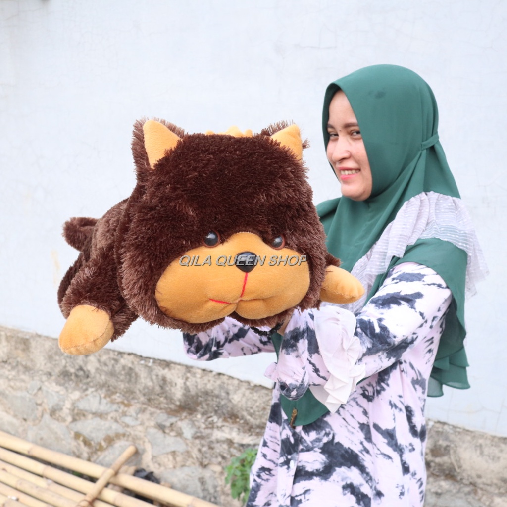 BONEKA GULING KUCING JUMBO, TERLARIS BISA COD