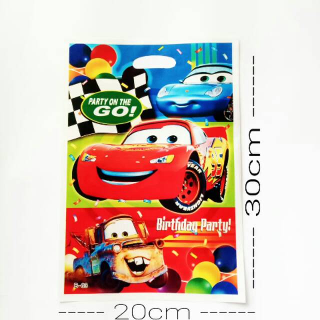 

Plastik snack tenteng plastik souvenir ulang tahun tenteng karakter cars mcqueen