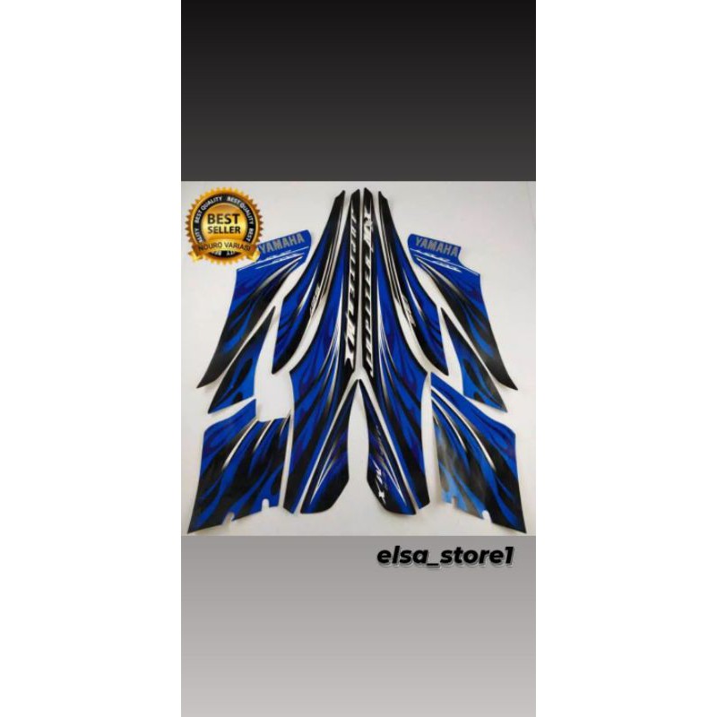 striping jupiter mx 135 2009 2010 old biru