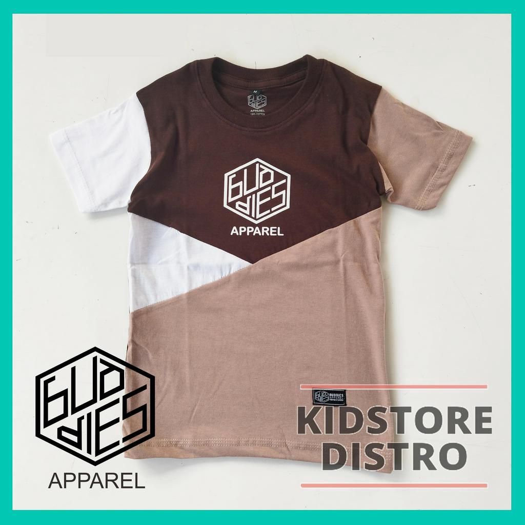 Kaos Anak Distro Laki Laki dan Perempuan Terbaru Motif kombinasi Katun Adem Branded Clothing