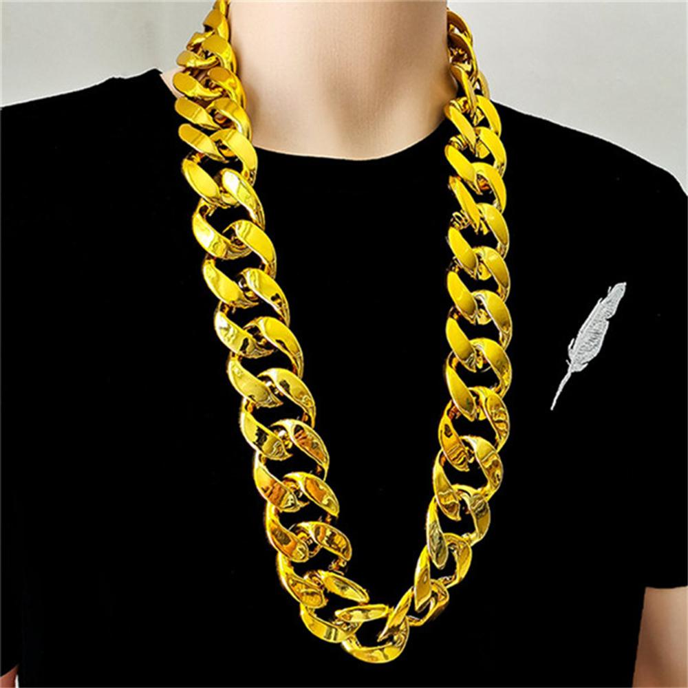 Wonder Rantai Kalung Keren Unisex Perhiasan Pesta Rock Gothic Hip Hop