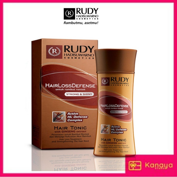 RUDY HADISUWARNO HAIR LOSS DEFENCE / HAIR TONIC GINGSENG SOLUTION / PERAWATAN RAMBUT RONTOK