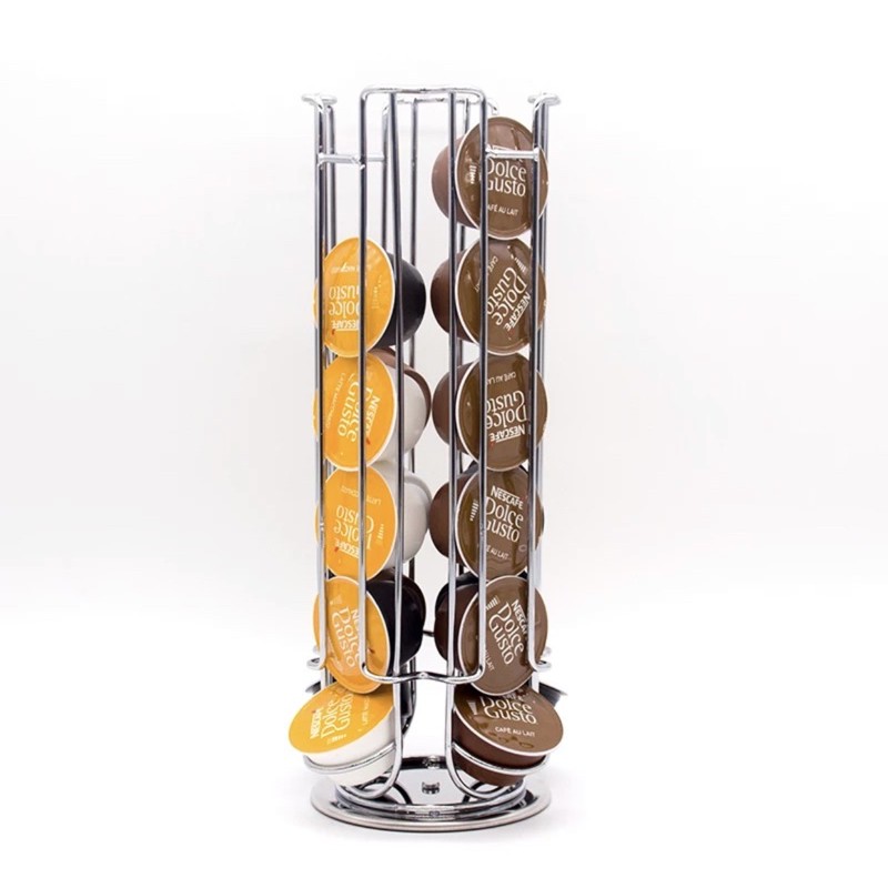 Nescafe Dolce Gusto Metal Rotating Capsule Holder Rack Rak Tempat Kapsul