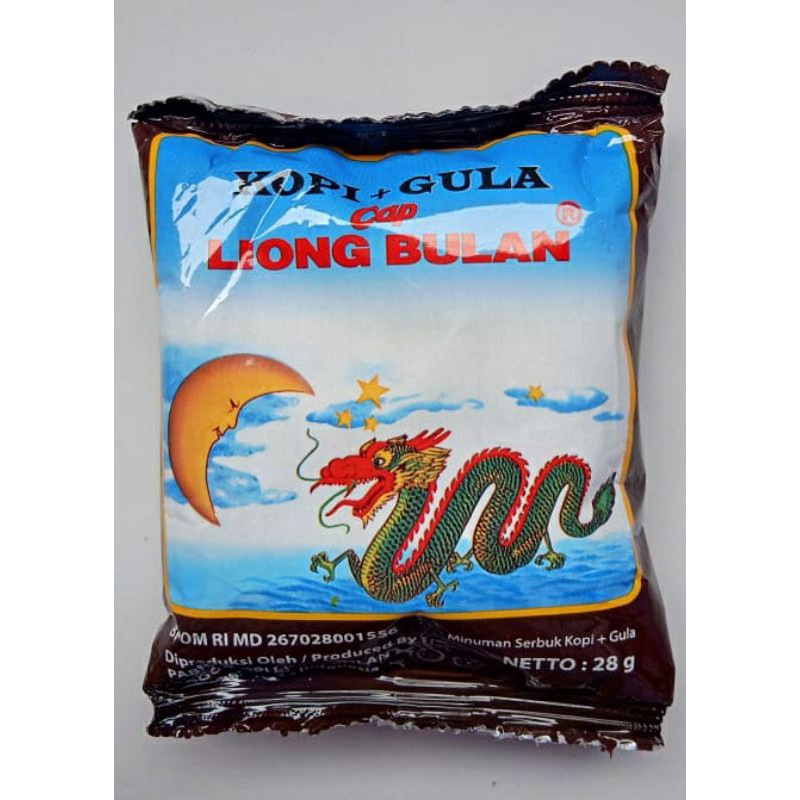 

Kopi Liong Bulan Plus Gula (1 pack isi 20 bungkus @28gram)