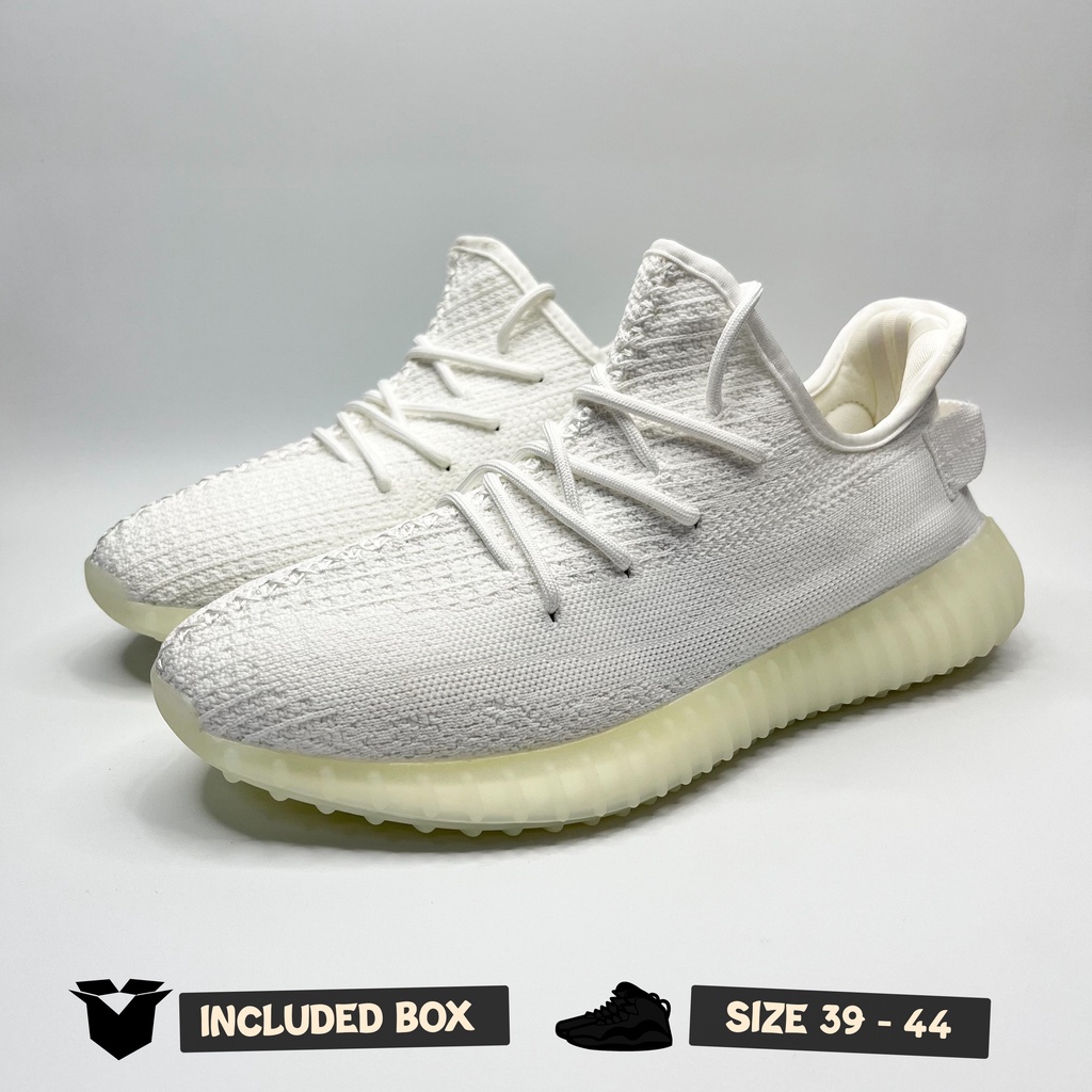 Sepatu Yeezy Boost 350 Cream White Sneakers
