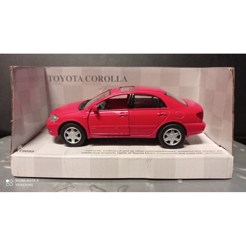 TOYOTA COROLLA Diecast Kinsmart Miniatur Mobilan Mainan Anak - Red