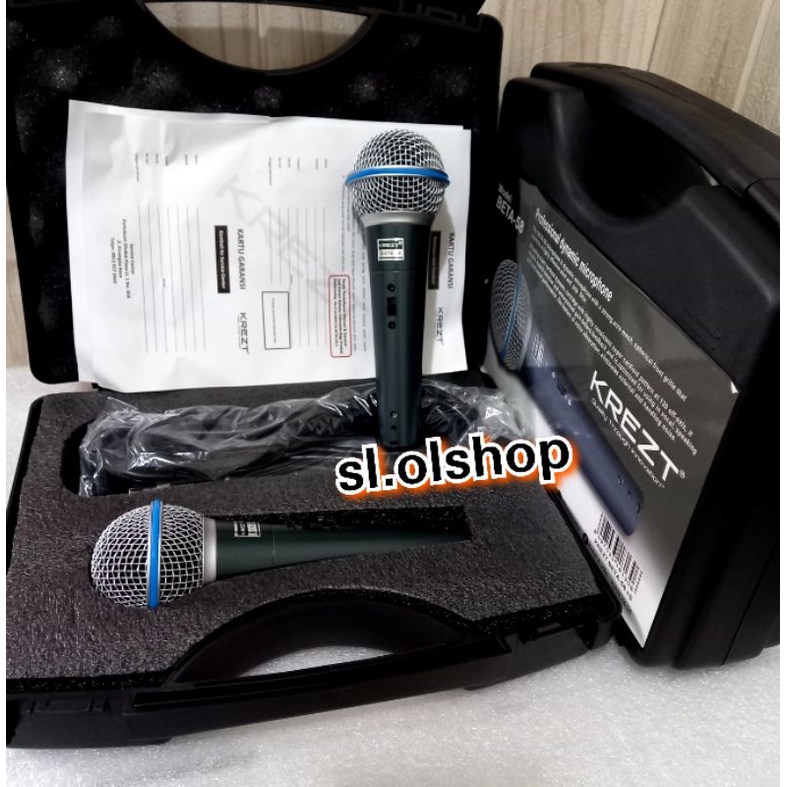 Mic Krezt BETA 58 /Koper + Swicth,Mic kabel Krezt BETA 58 Original