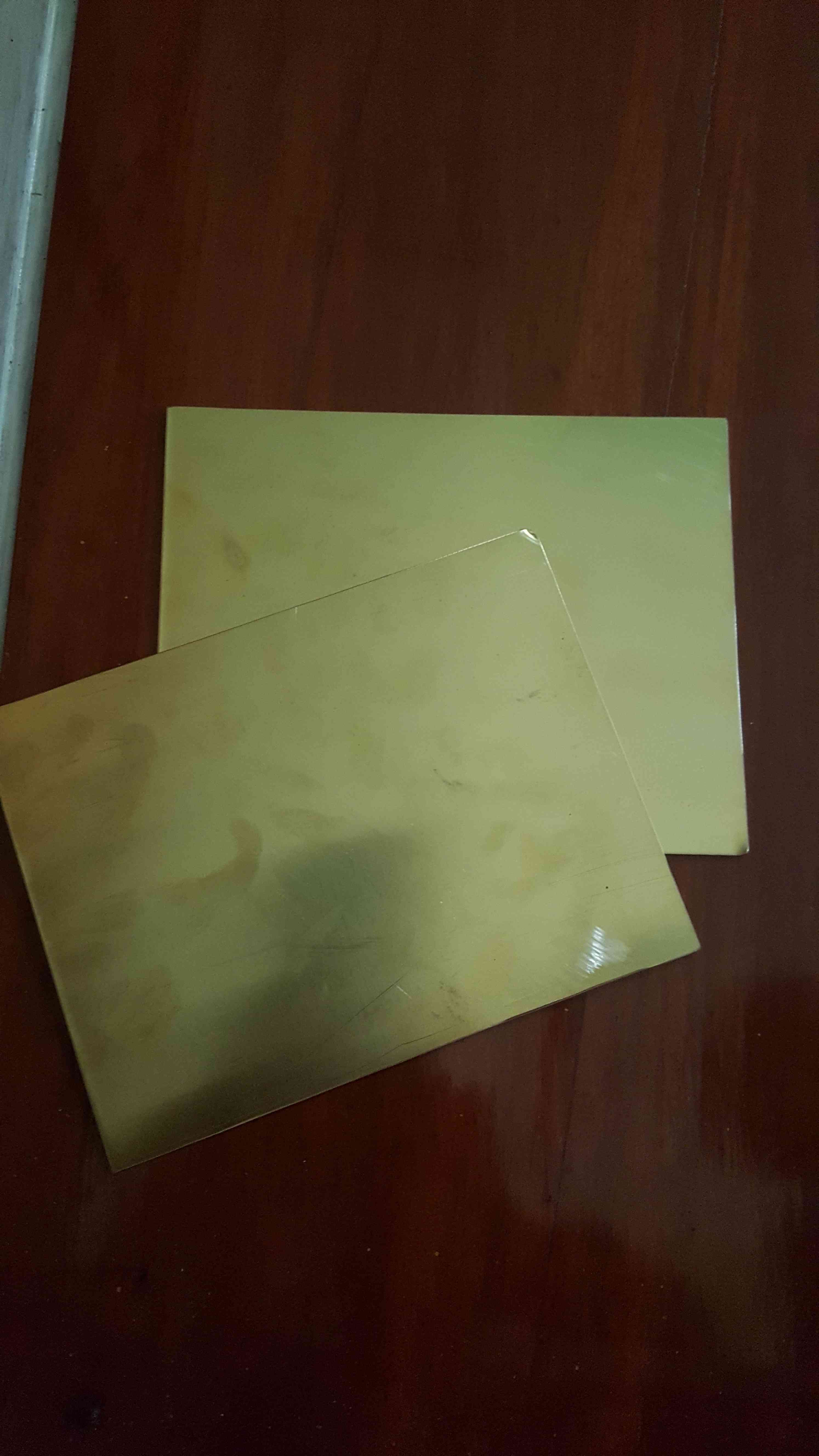 Plat Kuningan Tebal 1 Mm Lebar 140 X 180 Mm