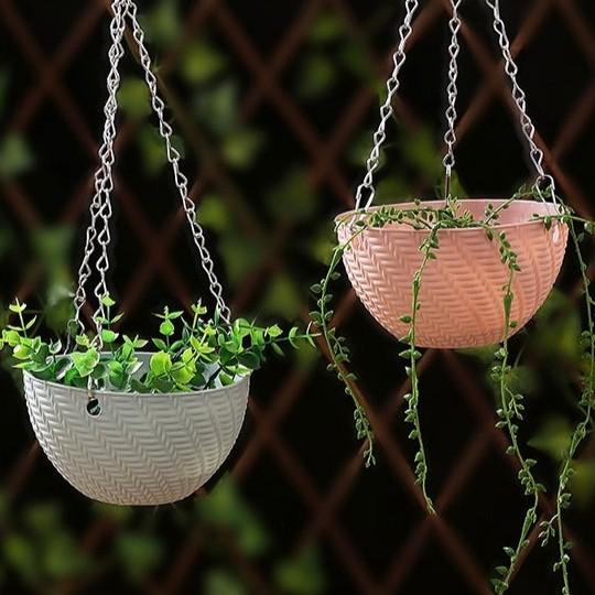 Pot Gantung Sukulen Gantungan Tanaman Sukulen Anggrek Plastik Hiasan Kualitas Terjamin
