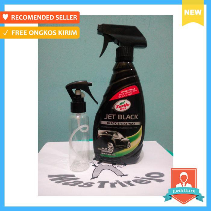 TURTLE WAX JET BLACK BLACK SPRAY WAX ( KEMASAN REPACK 94 ML )