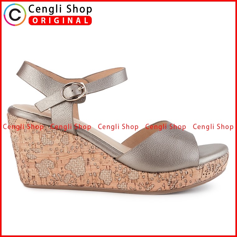 SANDAL WEDGES KULIT HUSH PUPPIES WANITA ORIGINAL BRANDED TERBARU HW20