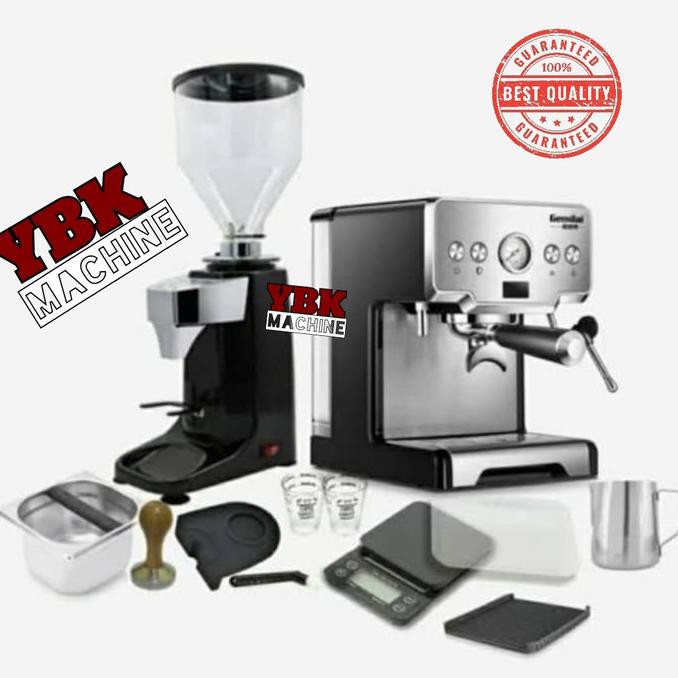 Paketan Mesin Kopi Satu Set Ferrati Ferro 3605+Grinder N500 Rosemerywhite