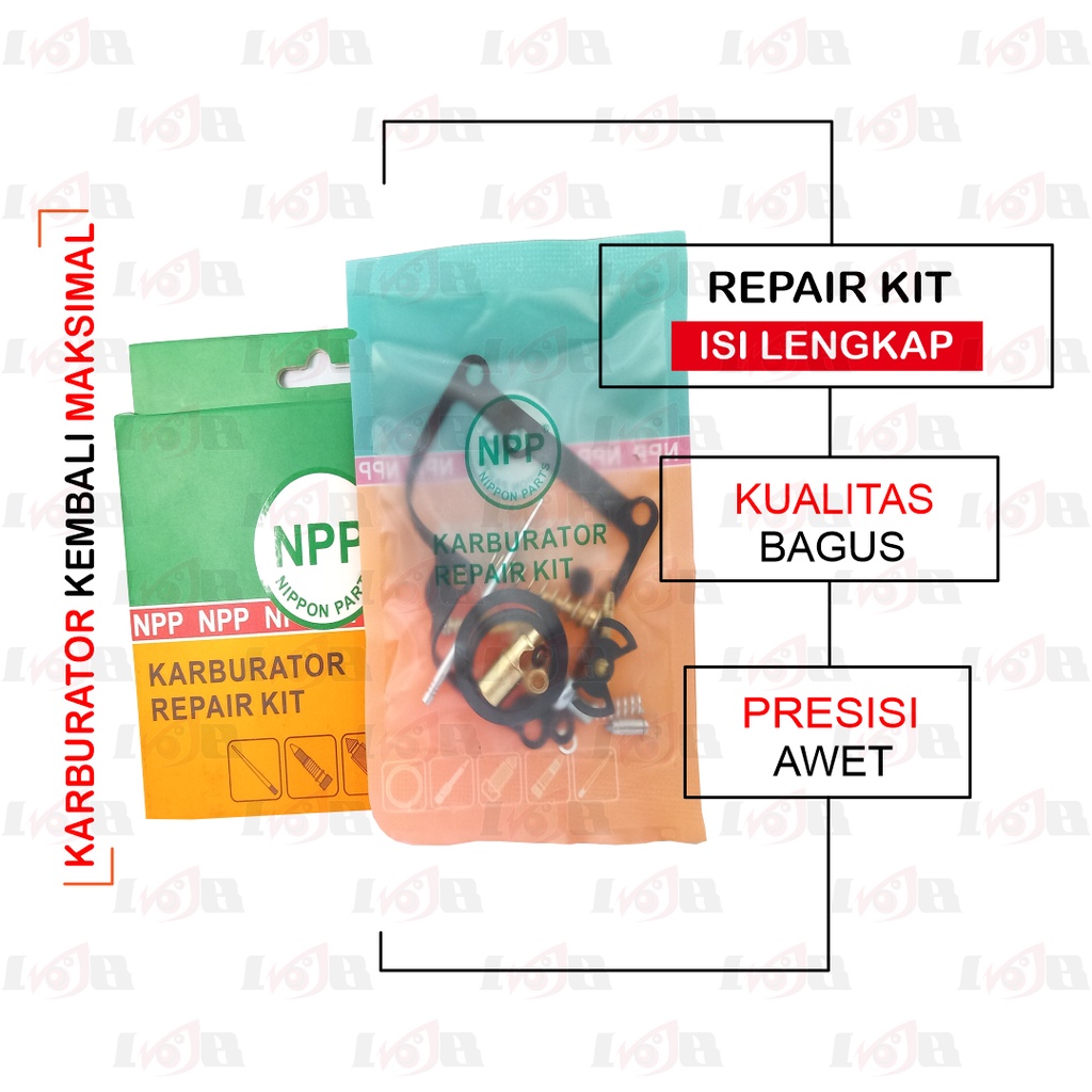 NPP RepairKit Karburator Satria R 120cc 2 Tak Parkit Carbu Carburator Set Daleman Karbu