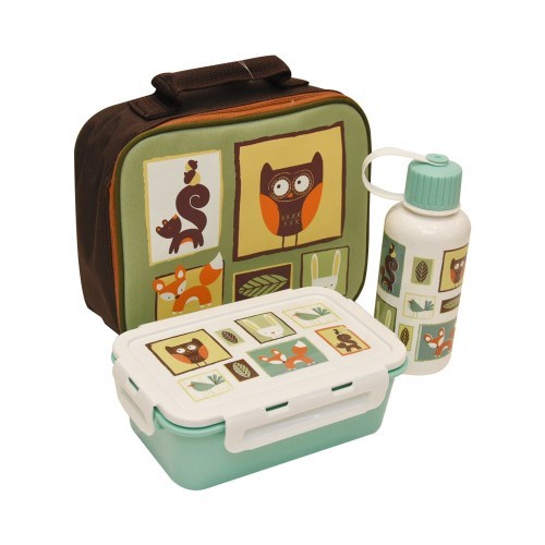 LUNCH BOX – LUNCH BOX CORA GREEN SET OF 2 WITH BAG