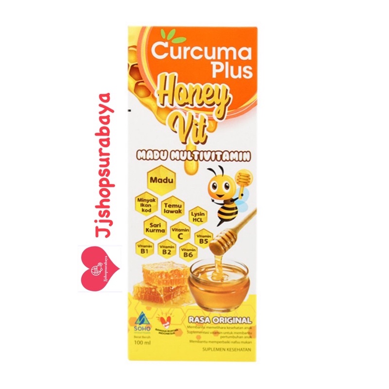 Jual curcuma plus honey vit - multivitamin madu rasa original vitamin ...