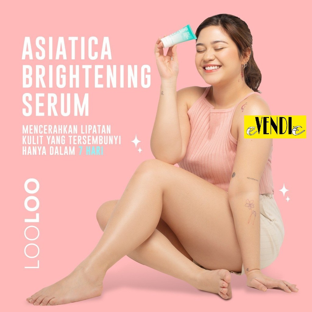 Krim pemutih ketiak LOOLOO Official Asiatica Brightening Serum  - underarm [LOOLOO SERUM]