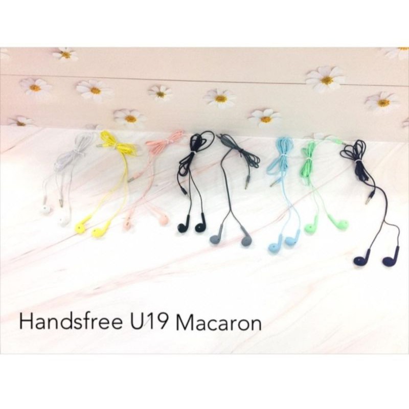 Headset Hansfree Earfone U19 Macaron