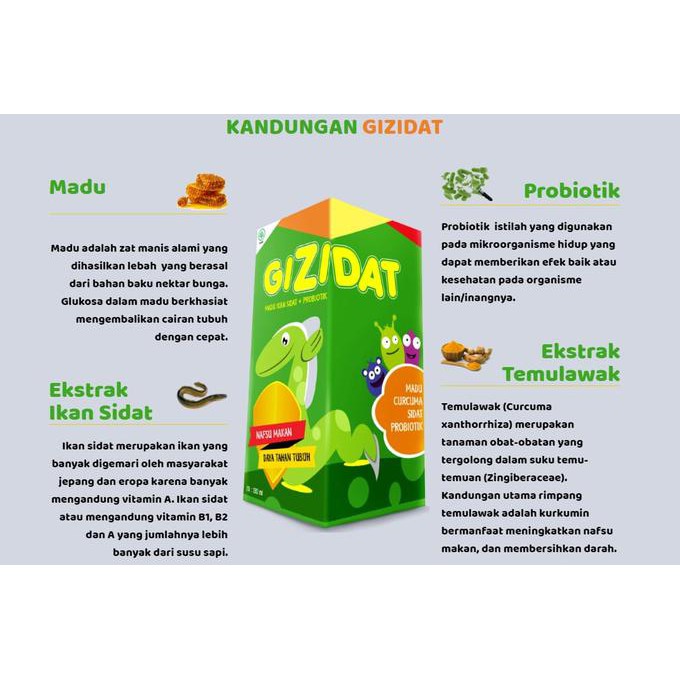 

Madu Gizidat multivitamin alami anak dan balita