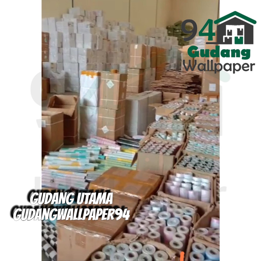 (COD) Gudang Wallpaper  Dinding kamar anti air Murah Dan Terbaik Motif Bata Merah Bahan PVC Premium (SUDAH ADA LEM)