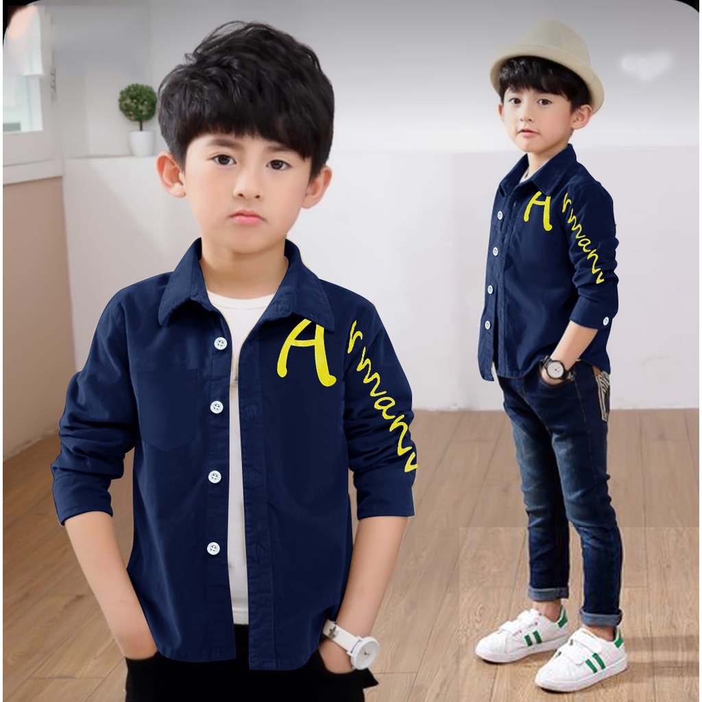 kemeja ETTAN Anak Laki Laki/Kemeja Anak Pria/Kemeja fashion Anak laki laki/Kemeja Anak laki 3-12th/B