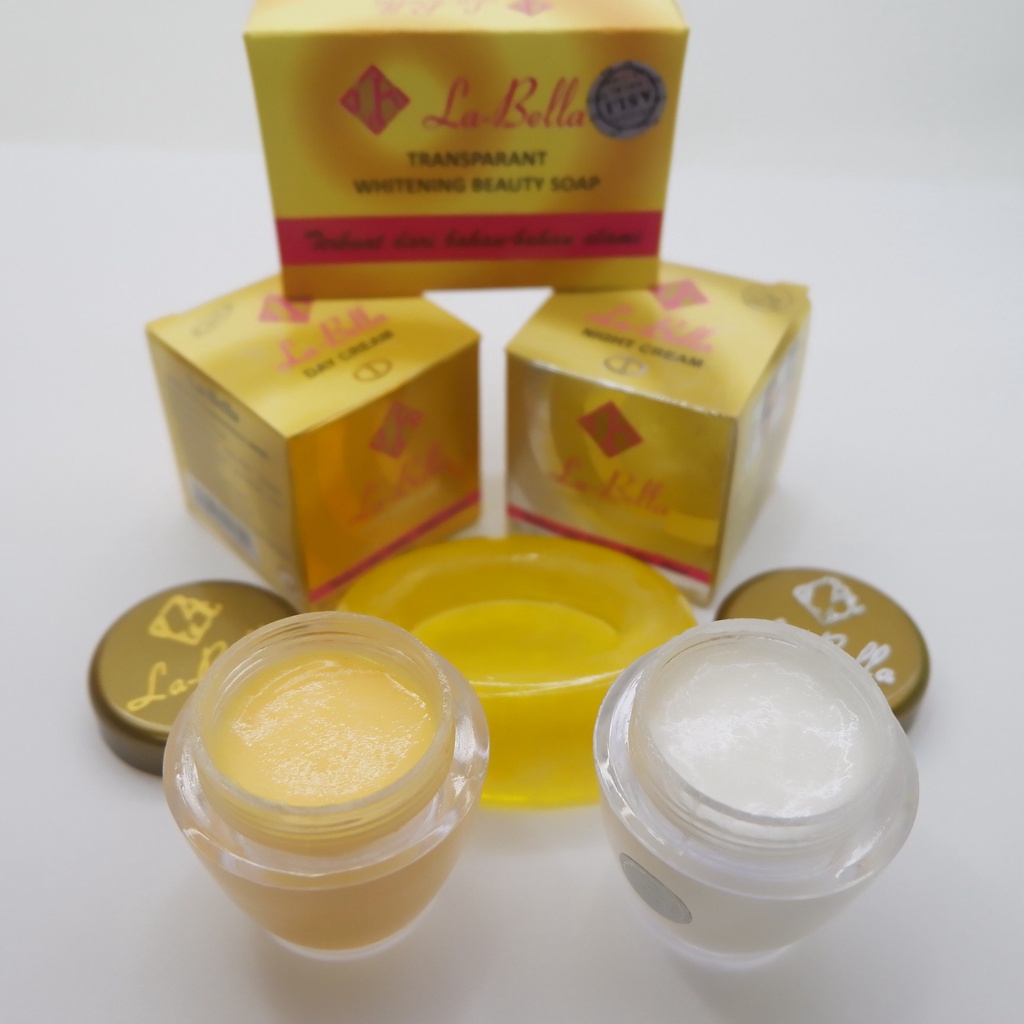 [ PAKET HEMAT ] 3IN 1 LABELLA CREAM [ SIANG, MALAM, SABUN ]