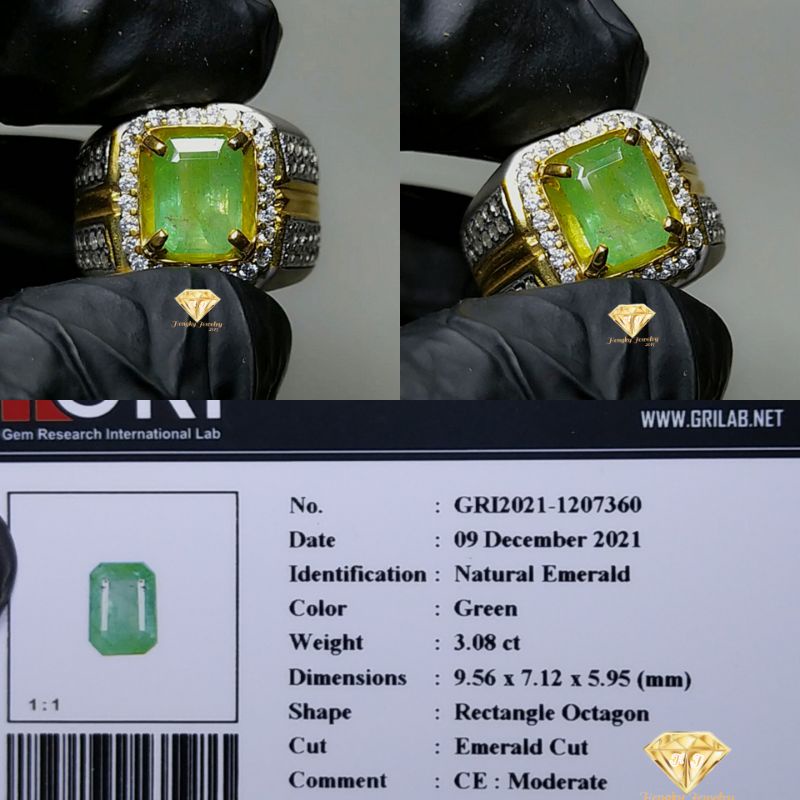Batu Zamrud/Emerald Beryl Memo GRI (Pesanan Bpk Andi Grogol)