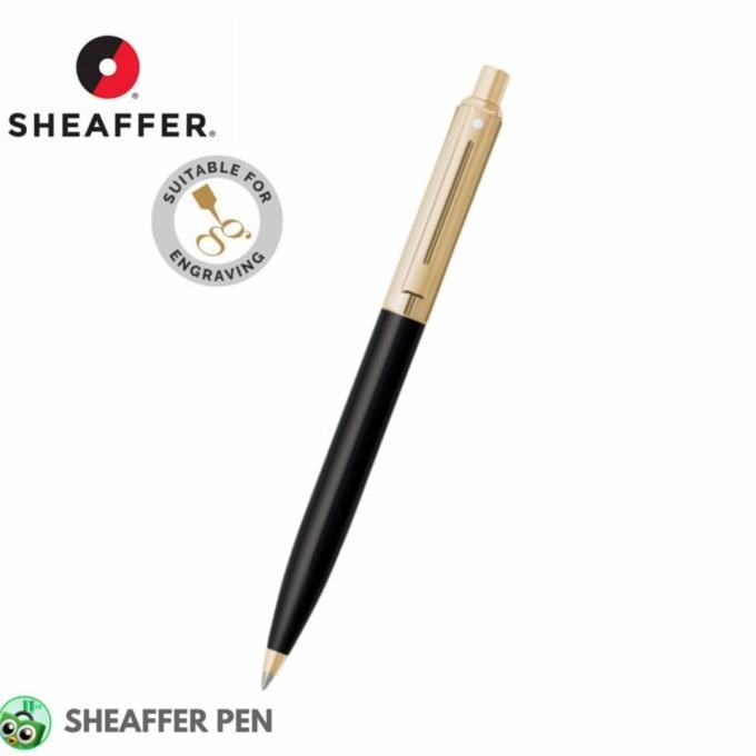 

Sheaffer Sentinel Signature Gloss Black Fluted Gold Cap Ballpoint ---Terbaru---