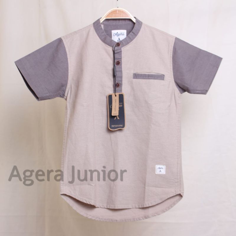 BAJU KEMEJA KOKO KEMKO ANAK LENGAN PENDEK KOMBINASI by AGERA JUNIOR 2