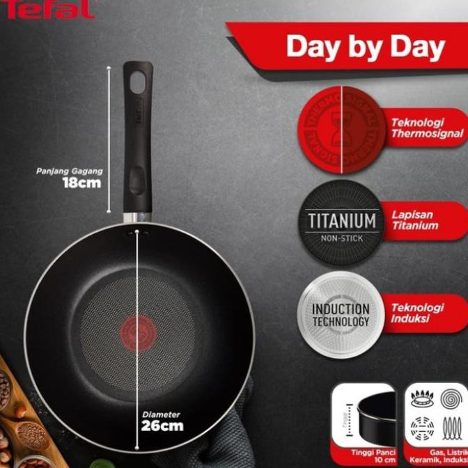 tefal day by day wokpan - diameter 26 cm