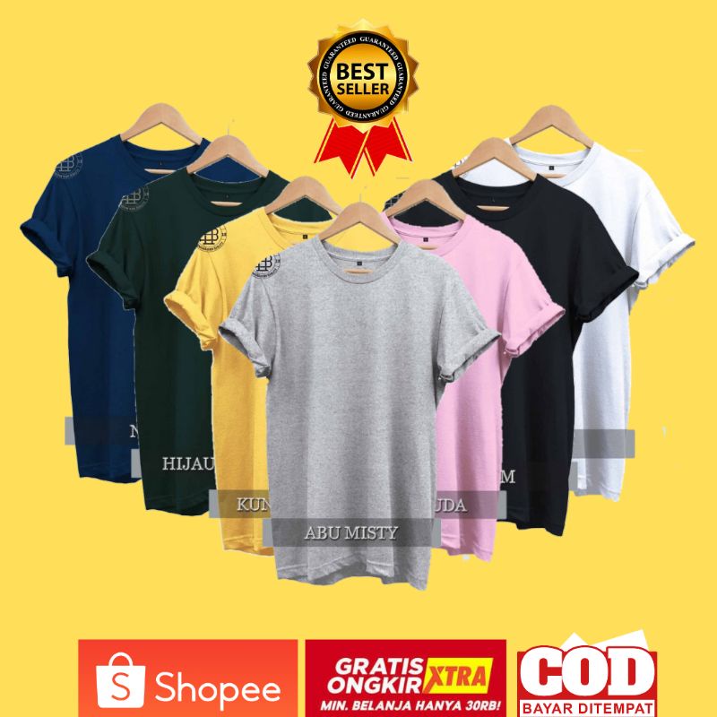 (promo) kaos polos cotton combed 30s proa wanita