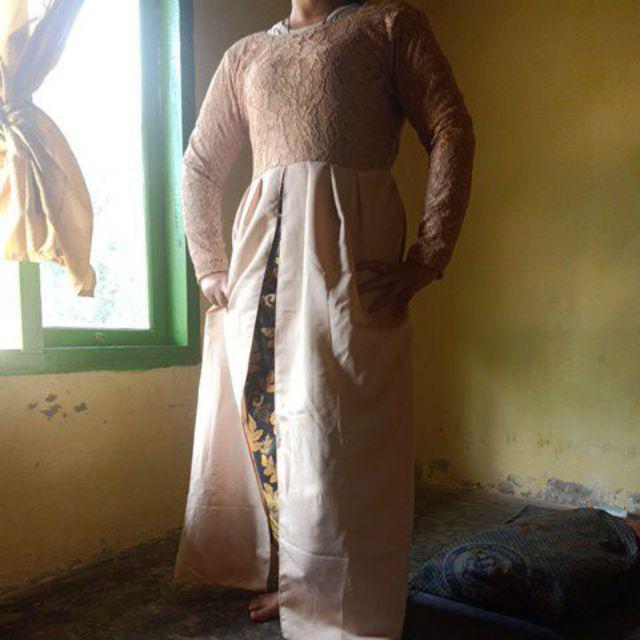 Set Cp Sarwendah Faridah Couple Devita Gamis Brukat Batik 8 Warna