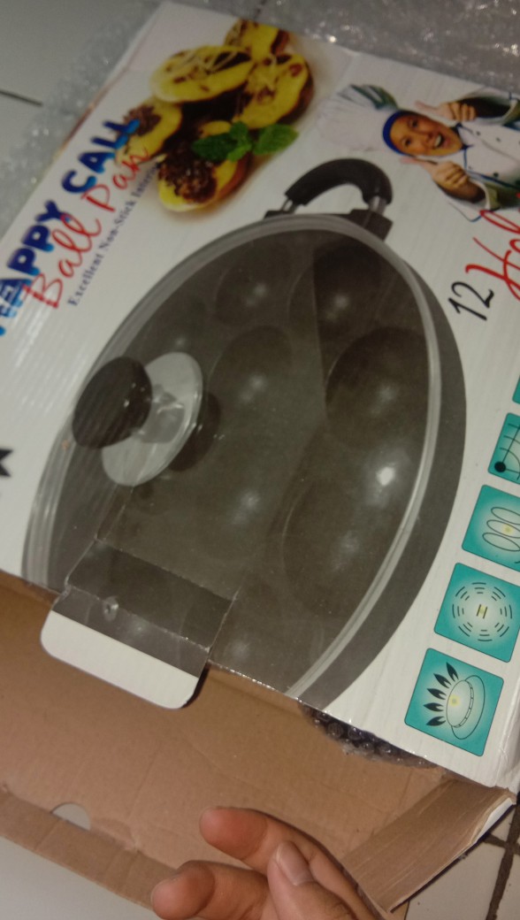 Cetakan Takoyaki Jumbo 12 Lubang + Tutup Kaca