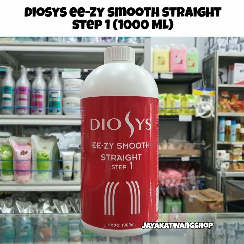 DIOSYS STEP 1 EE-ZY Smooth Straight 1KG (1000 mL) | Krim Pelurus Rambut Rebonding DIOSIS DYOSIS