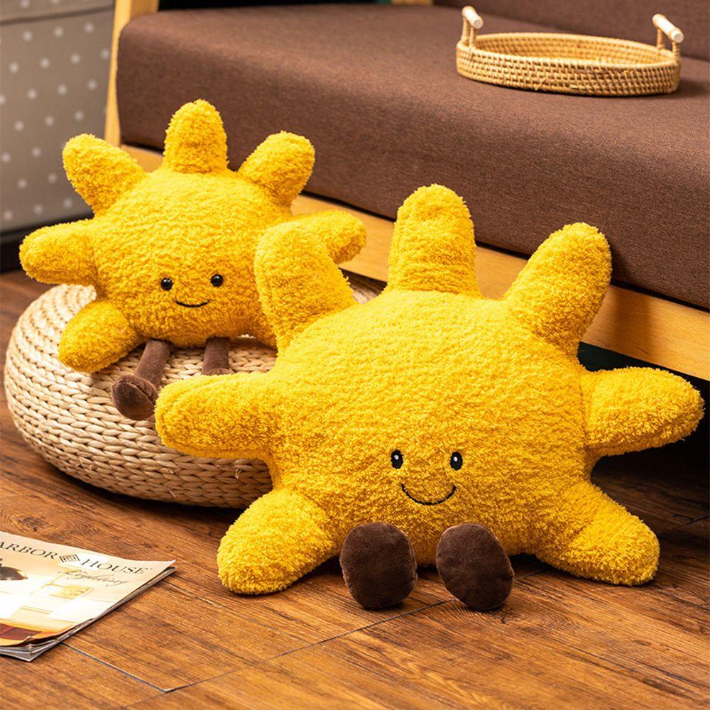 Lanfy Mainan Boneka Bantal Bentuk Matahari Bahan Plush Untuk Anak