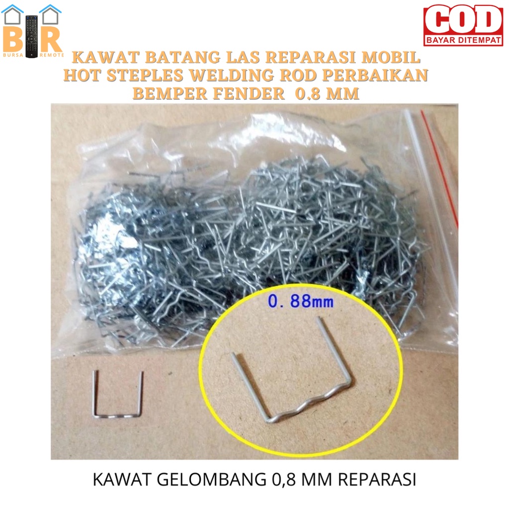 Kawat BATANG LAS REPARASI MOBIL HOT STEPLES WELDING ROD PERBAIKAN BEMPER FENDER  0.8mm