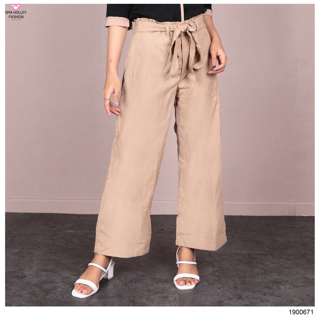 (COD) OH Fashion Celana Kulot Suede Import #1900671