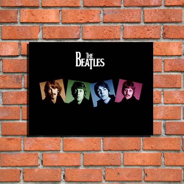 Poster Band Musik THE BEATLES Hiasan Dinding Poster Kayu Walldecor 11