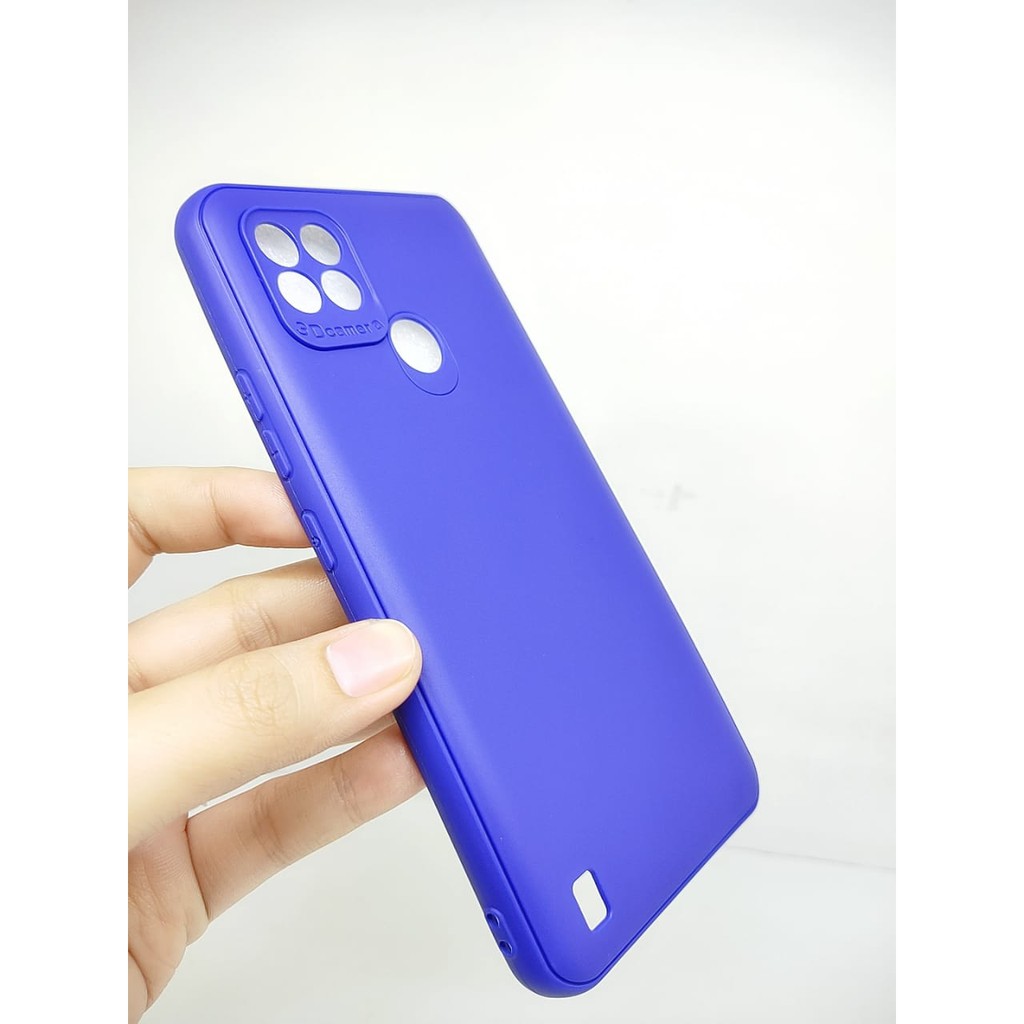 SoftCase Warna Warni Realme C21 6.5 Inch with 3D Camera Casing Candy Macaron Pelindung Camera