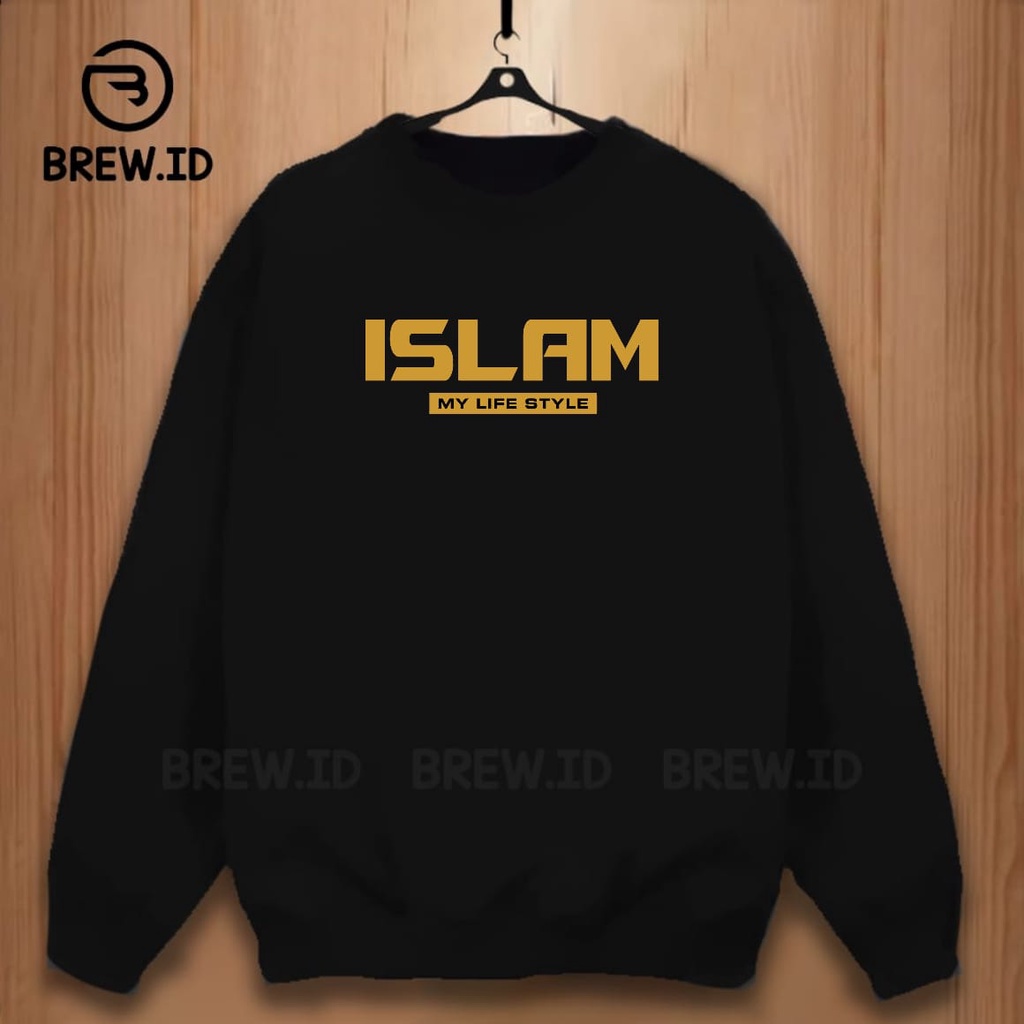 sweater crewneck motip islami pria dan wanita/crewneck terbaru hijrah/sweater crewneck muslim pria dan wanita