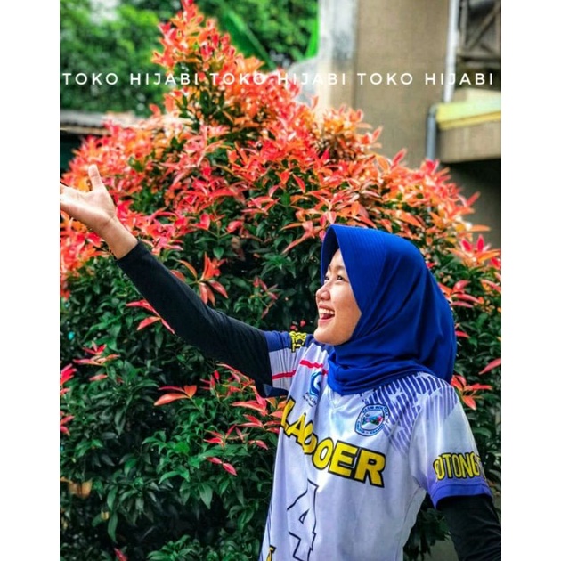 Hijab Instan Sport Linear Daily Volly Basket Sepeda Kerudung Olahraga