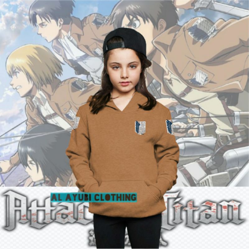 Jaket Hoodie Anak ATTACK ON TITAN