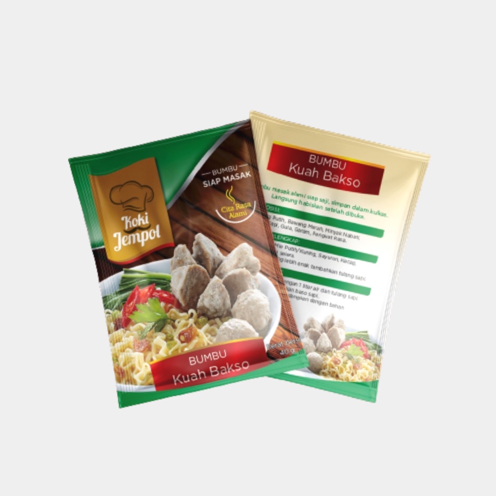 Kuah Bakso Bumbu Masak 40gr / Bumbu Instan Kuah Bakso / Bumbu Siap Masak Koki Jempol