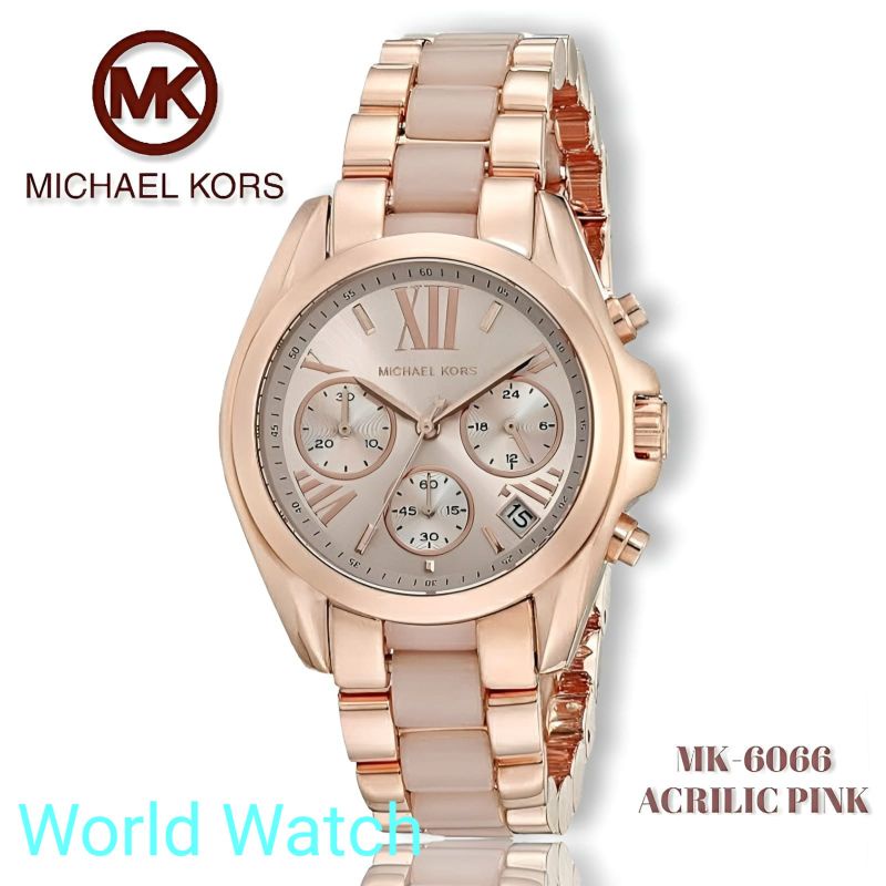 Jam Tangan Wanita Merk Michael Kors Type MK-6066 Original Free Box