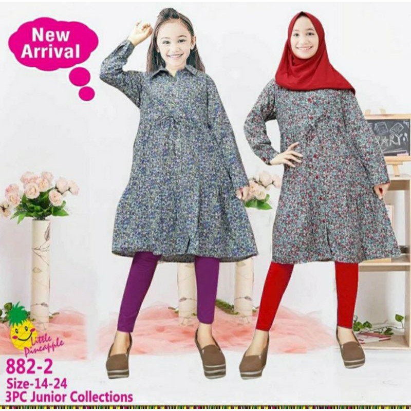 Baju Setelan Anak Perempuan Andini Rayon 8-13 Tahun